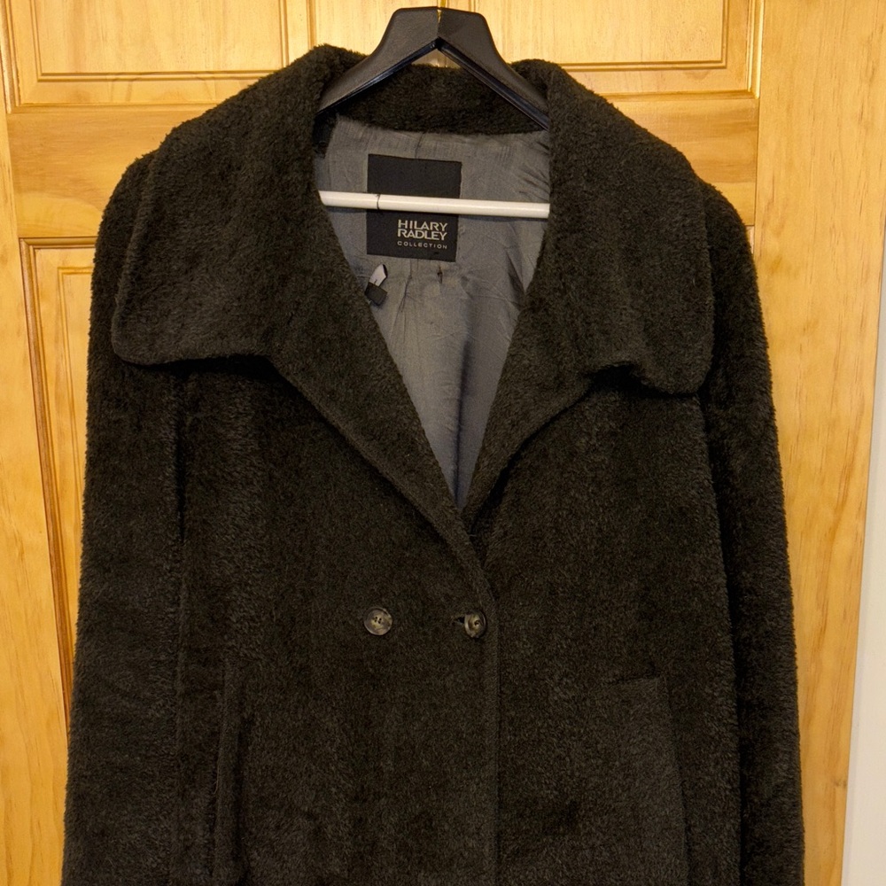 Hilary Radley Women's Charcoal Teddy Jacket